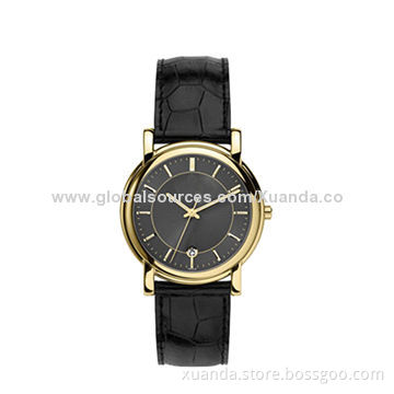 Fashion watch, japan movement, watch alloy case with calendar for man style